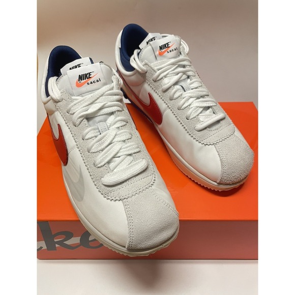 Nike x Sacai Zoom Cortez 4.0 OG White Red Blue DQ0581-100 Men\'s Size 11 US main image 8